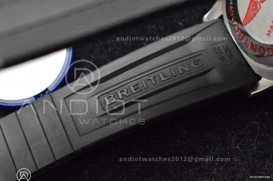 A SuperOcean Rubber Automatic BLSF Best 1:1 1165 Edition Black Comfortable RG Black on SS Strap 42 Dial 1005